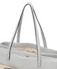 Maison de Fleur Tote Bag, EC Exclusive Front Ribbon 3-Room Tote Bag, Women's, Grayish Blue