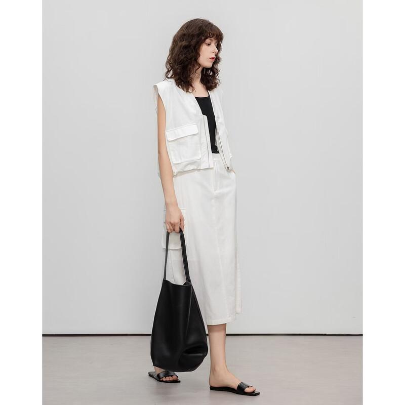 Women's Summer Cotton Workwear Vest & Skirt Set