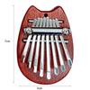 8 Keys Mini Kalimba Wooden Finger Piano with Lanyard Finger Thumb Piano Piano Music Lover Birthday Valentines Day Gifts