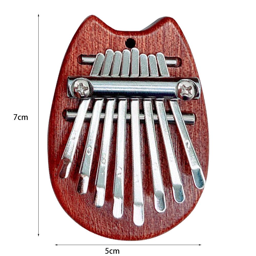 8 Keys Mini Kalimba Wooden Finger Piano with Lanyard Finger Thumb Piano Piano Music Lover Birthday Valentines Day Gifts