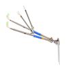 Telescopic Fishing Rod Support Stainless Steel 1.7m Fishing Box Bracket with Ground Insertion for Various Terrains