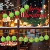 Christmas Ornaments Ball Home Indoor Plush Ornament Decor Weather-Resistant Soft 2.4 Inch Ball For Garden Stair Fireplace