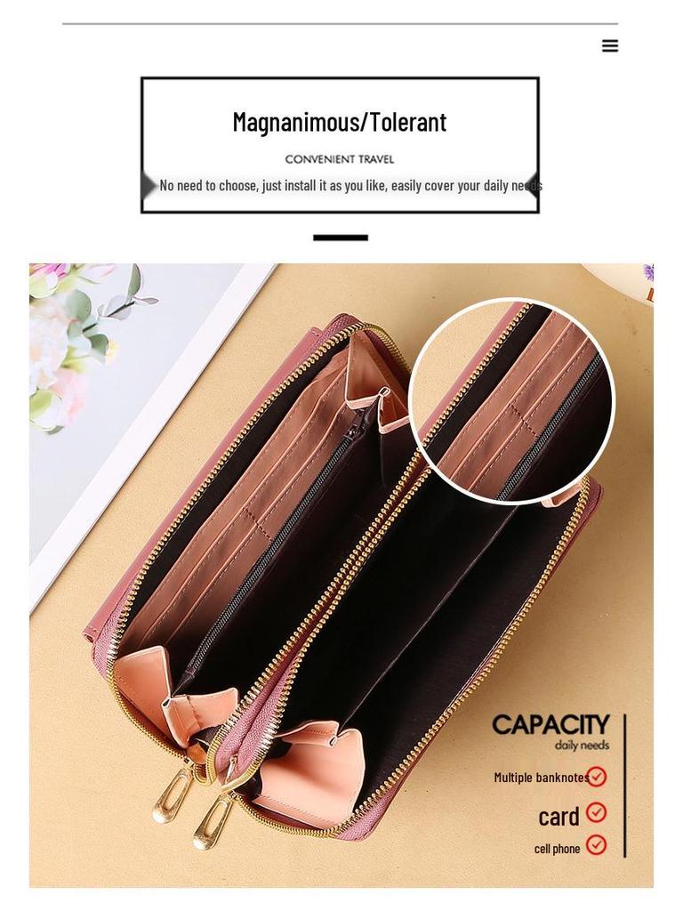 2025 Women's Large Capacity Multifunction Crossbody Phone Bag - Stylish, Simple Solid Color Design