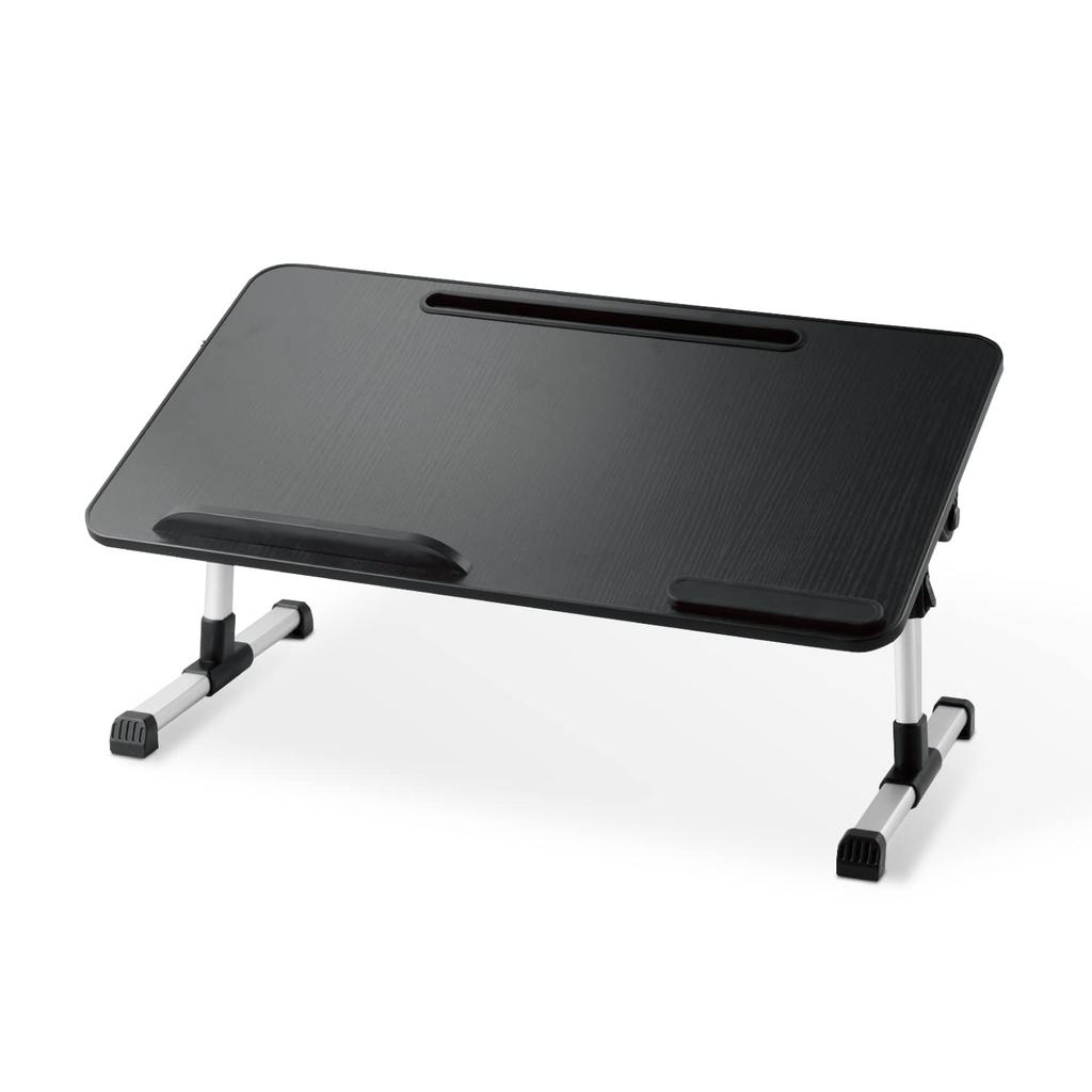 Elecom Computer Low 5 Height 4 Angle Laptop PC Tablet Wrist Width 600 X Depth 330 X Height Load Black Desk, Table, Folding, Levels, Levels, Stopper,