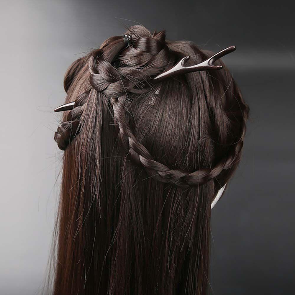 

Китайские натуральные женские деревянные эбеновые подарочные шпильки для волос, аксессуары для волос, головной убор, заколка для волос