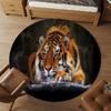 1PC Tiger, Wildlife, Nature Round Chair mat Area Rug - Non-Slip, Floor Mat for Office, Bedroom, home decor Christmas Gift c0528109