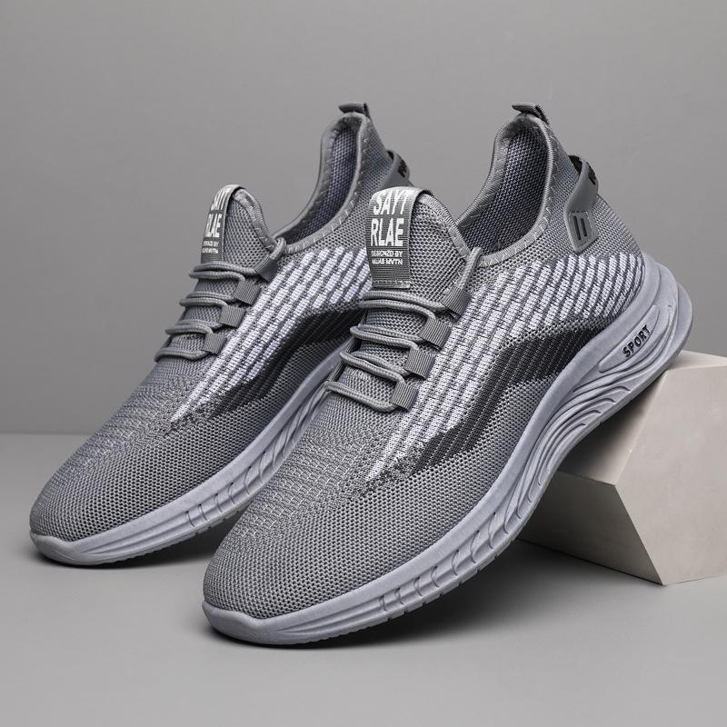 Summer breathable fly-woven sports mesh shoes comfortable soft-soled casual shoes
