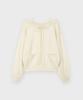SINOON Ruffle Lace-Up Boatneck Knit (Ivory)
