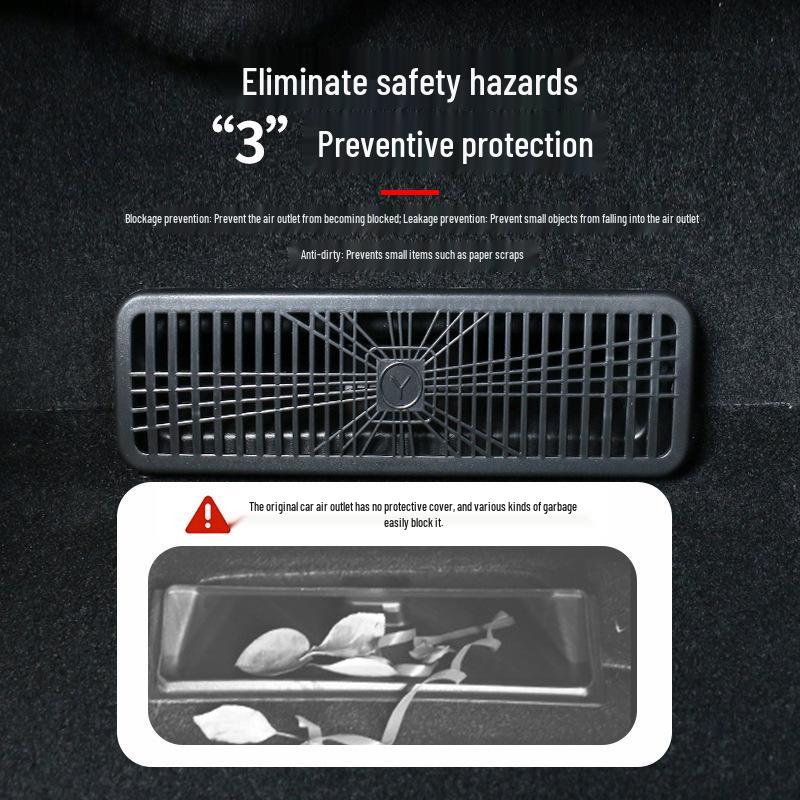 Under-Seat Air Vent Protectors for Model Y: Essential Accessory to Prevent Clogging