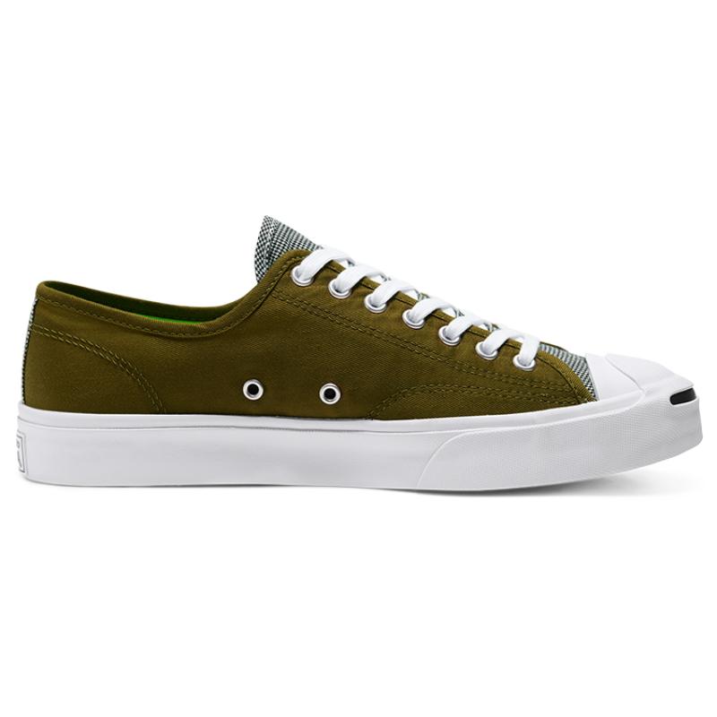 Converse Jack Purcell Round-toe Lace-up Low-Top Canvas Unisex Dark Green