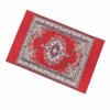 Floral Pattern Doll Dollhouse Rug Multicolor Miniature Weaving Mat Mini Floor Coverings  Dollhouse
