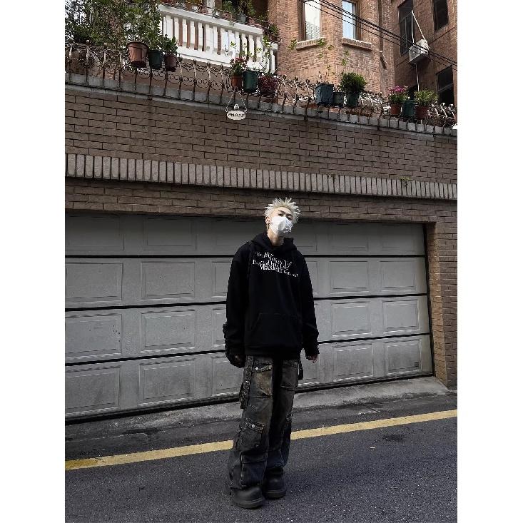 

Мужская толстовка с капюшоном весной и осенью, свободная и модная универсальная куртка с буквенным принтом, мужская толстовка с длинными рукавами, повседневный топ 3XL белый