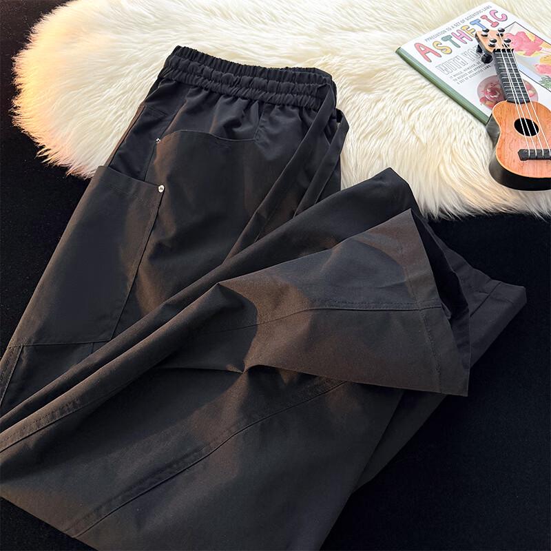Men's Summer American Retro Loose Straight Leg Casual Pants