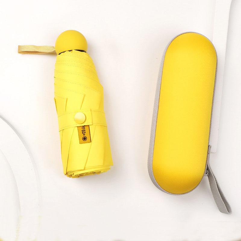 Dual-Use Compact Portable Sunshade, Pocket Capsule, UV Protection, Female Gift, Sunshade, Sun,5-section UMBRELLA