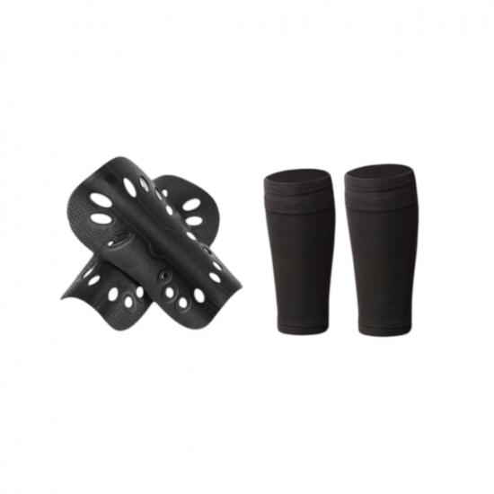 Football Shin Guard Set Shin Pads Guard Sleeves Anti‑Slip Elastic Leg Support Soccer Training Protective Gear for Adult 1