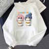 Anime Yuru Geri Kamp Kapşonlu Kazak Harajuku Manga Kawaii Rin Shima Ve Nadeshiko Kagamihara Kış erkek Kapüşonlular Tops