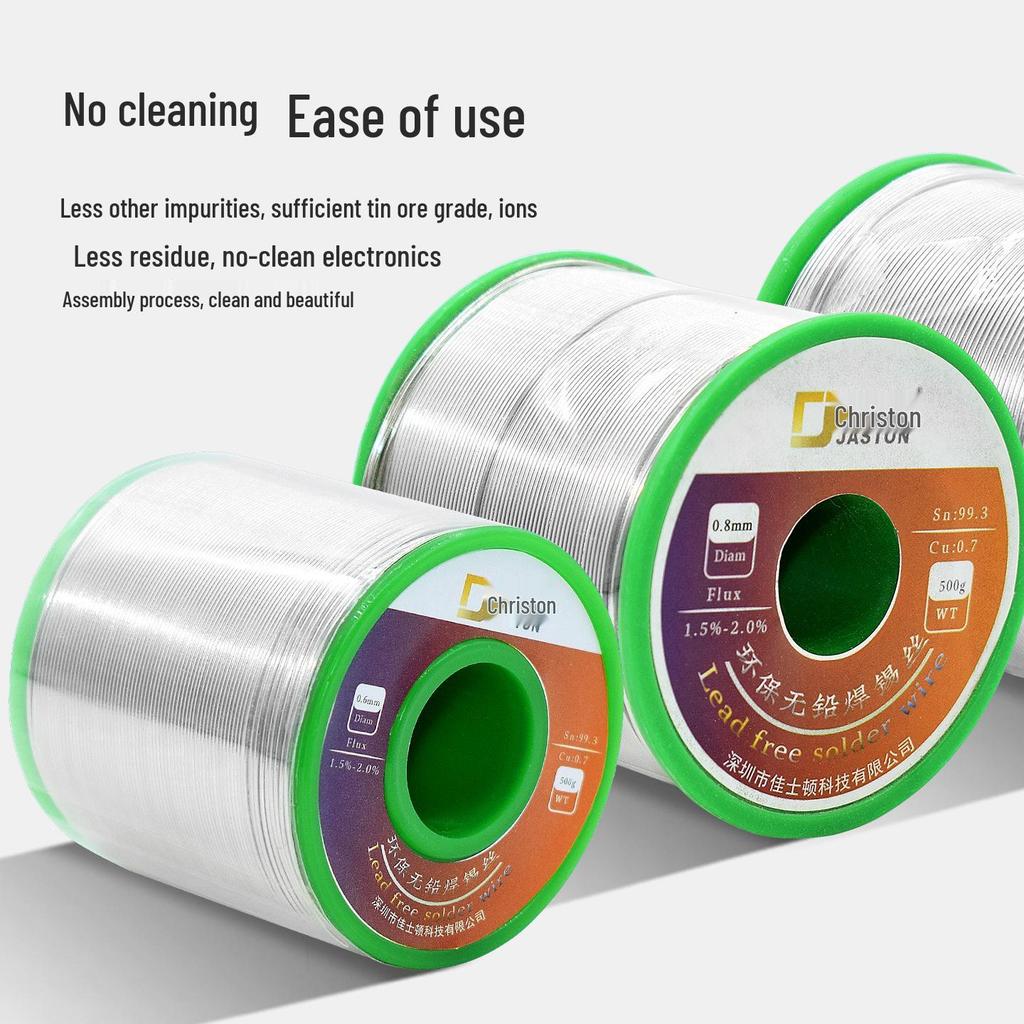 Christon Lead-Free Rosin Core Solder Wire - No-Clean, Easy-to-Use for Soldering Iron and Tin.