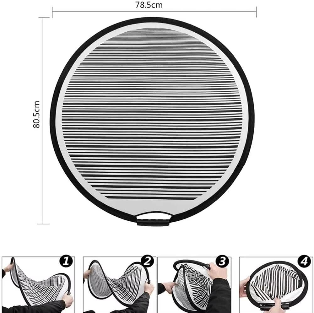 80 cm Delle Faltbare Ausgekleidete Dellenreflektorplatte Stoffreflektor Linienbrett Kratzer für Auto Dellenentferner Prüfwerkzeug Handwerkzeuge