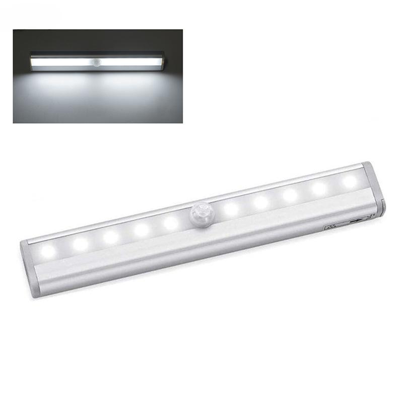 LED Human Body Sensor Light Long Bedroom Entry USB Charging Magnetic Wine Cabinet Wardrobe Corridor Light