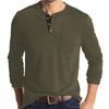 Men's Solid Color Long Sleeve T-Shirt Shirt Men's Casual Sports Top