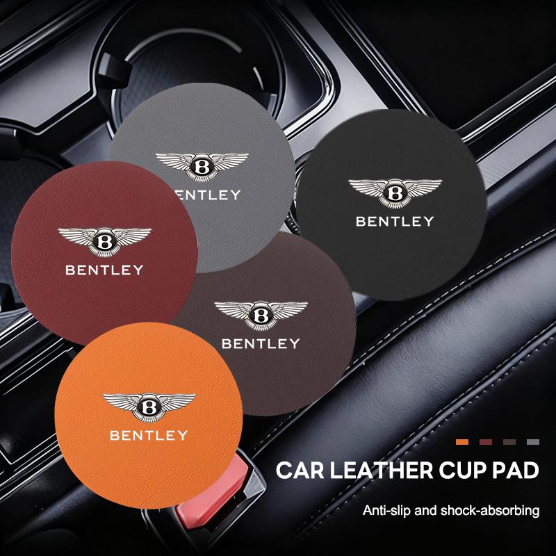 2 Stück Auto-Becherhalter Anti-Rutsch-Pad Untersetzer Matte Auto-Innenzubehör Für Neuen Bentley Flying Spur Continental GT Bentayga Mulsanne