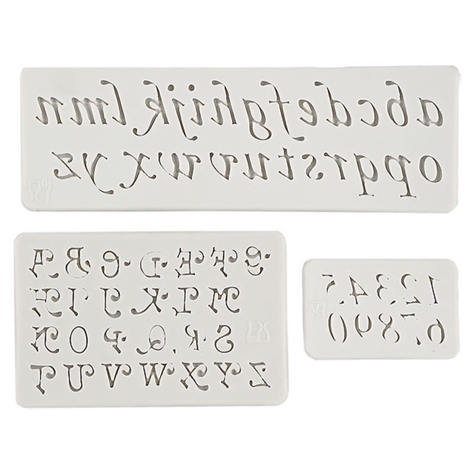 

Силиконовая форма для кексов в виде буквы алфавита, сахарная поделка, инструменты для помадки One Size