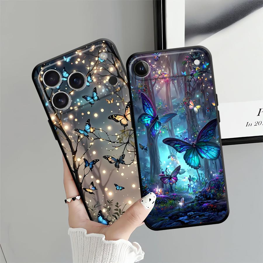 Dream Butterfly Funda Phone Cover Case for Apple iPhone 17 Pro Max 13 Air 14 11 12 XR XS MAX 16 15 Pro 7 8