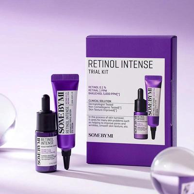 Retinol Intense Trial Kit, Eye Cream+Serum, Anti-Aging, Moisturizing,Korean Cosmetics, Kbeauty, Sample