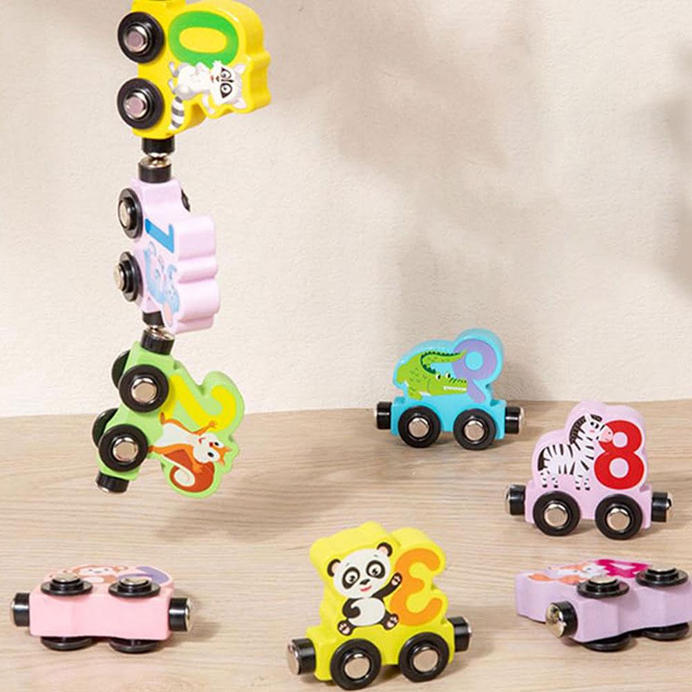 Educational Wooden Toy Cartoon Building Blocks Toy For Kids Aged Over 5