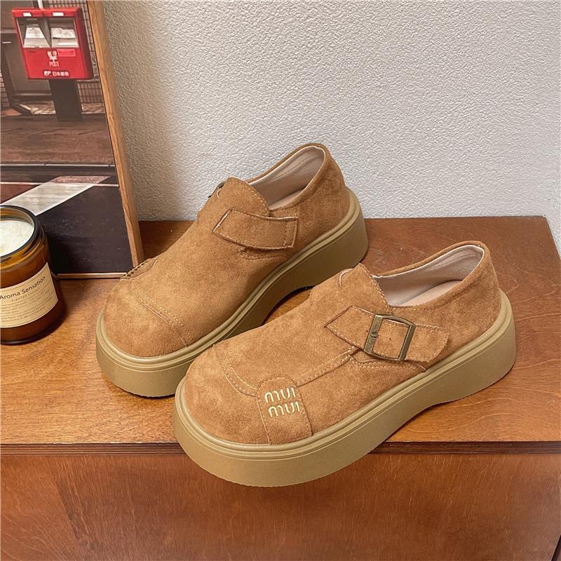 

One-pedal women s autumn new fashion soft-soled single shoes flat-soled 40 верблюд