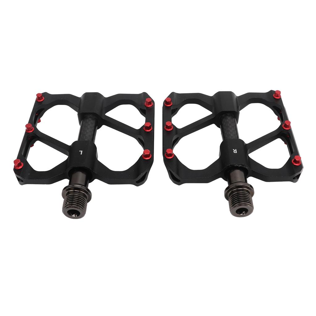 2PCS Road Bike Pedals Aluminum Alloy Anti Slip Lightweight Flat Pedals for Mountain Bike