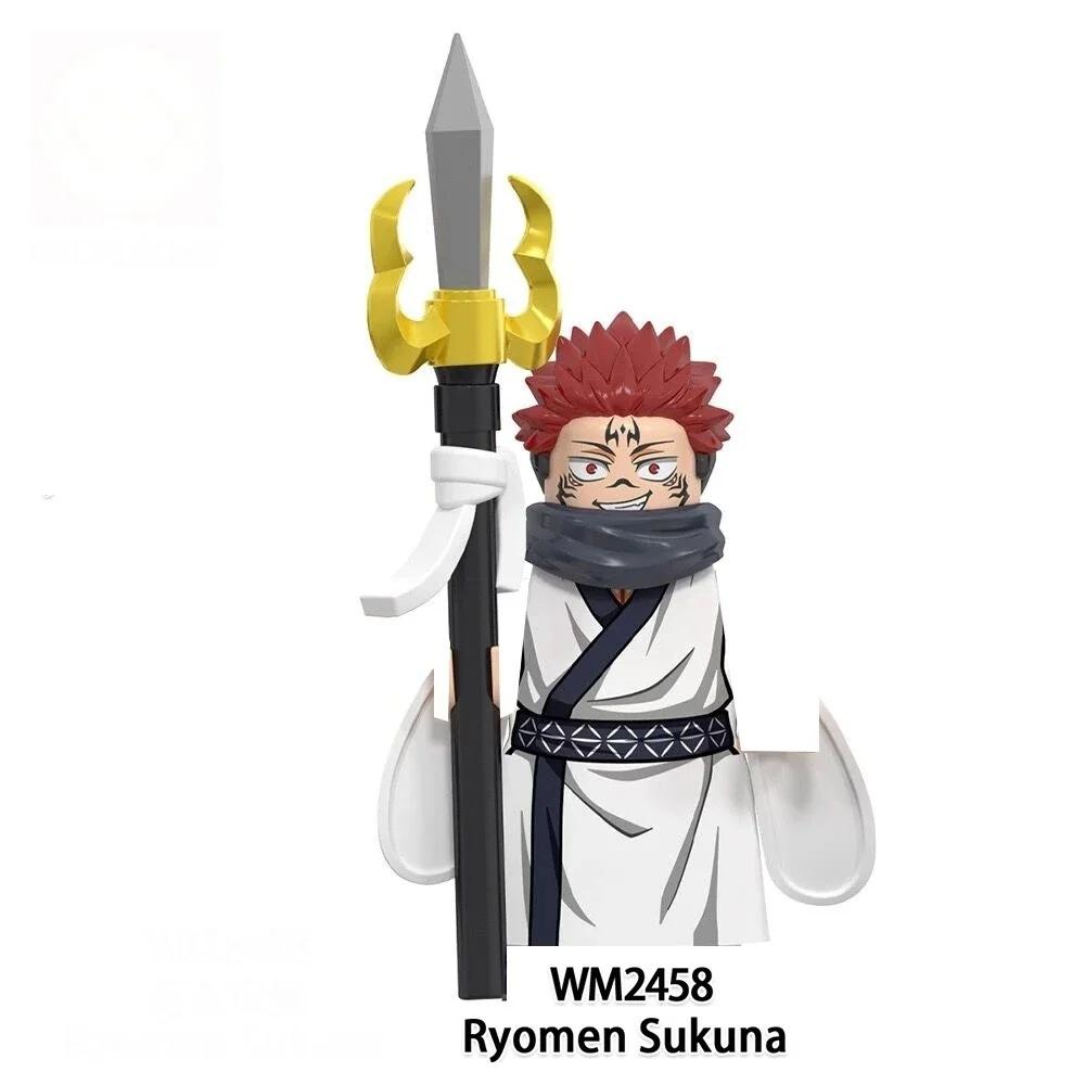 Jujutsu Kaisen Anime Cartoon Gojo Satoru Itadori Yuj Fushiguro Megumi Okkostu Yuta Bausteine Mini-Actionfiguren Kinderspielzeug