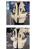 Men's Youth Lamb Plush Jacket - Warm, Thick, Hooded Cotton Coat for Teens and Students.
