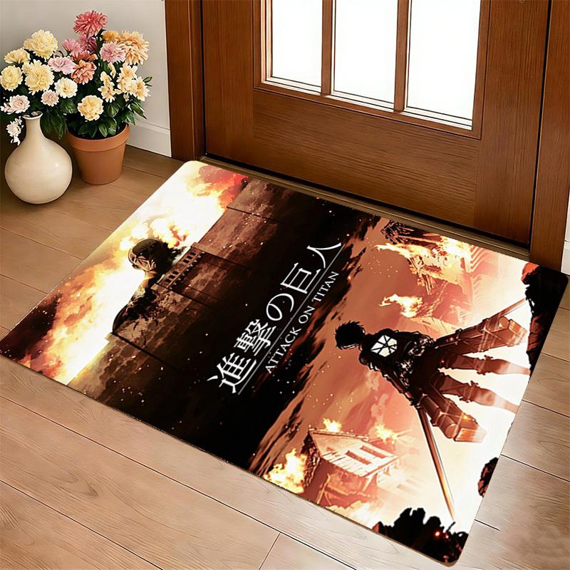 Attack Titan Living Room Nonslip Area Rug Soft Carpet For Bedroom Game Playroom Sofa Office Home Decor Doormat Christmas Gift C9302838