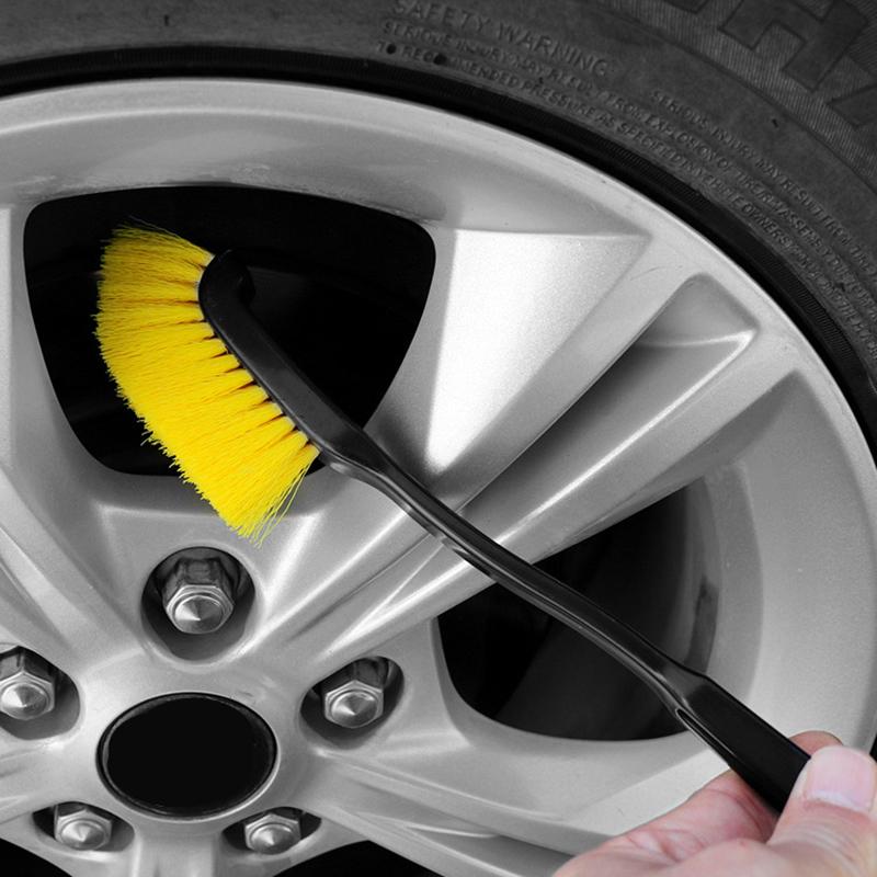 Car Wheel Tire Brush Rim Detailing Brush Truck SUV Wheel Wash Cleaning Detail Brushes Plastic Handle Auto Washing Cleaner Tools