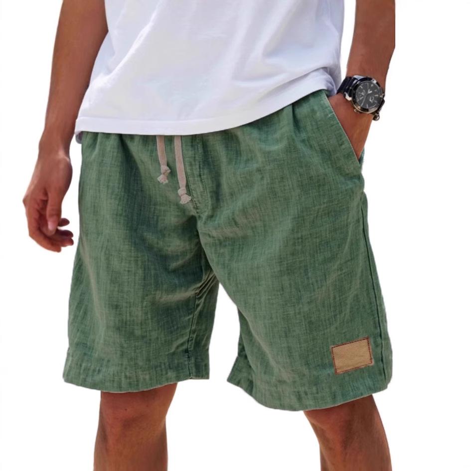 New Arrival Men's Retro Breathable Linen Loose Holiday Shorts Fashion Casual Shorts