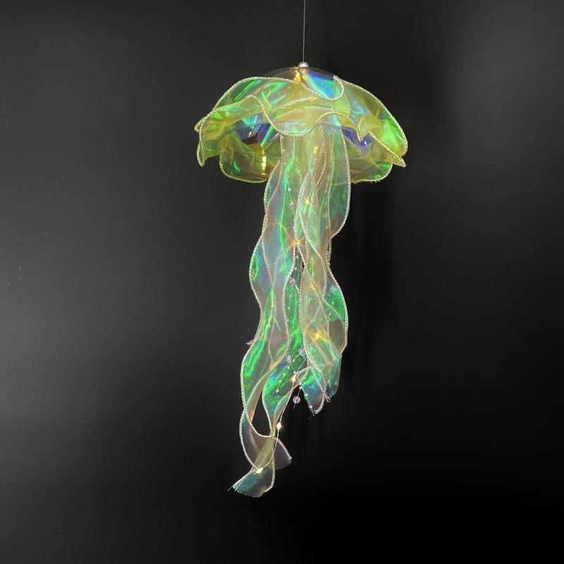 

Лампа в виде медузы, переносная цветочная лампа, медуза, колокольчики, ночник для спальни, подвесной фонарь, украшение для дома, подарок на день рождения для девочки yellow