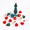 10/20pcs 3.5*4.5cm Mini LOVE Knitted Hat Christmas Decoration Festival Celebration Decor Gift Hat Hairpin Accessories Small Hat