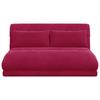 Adjustable Floor Chair Burgundy Velvet