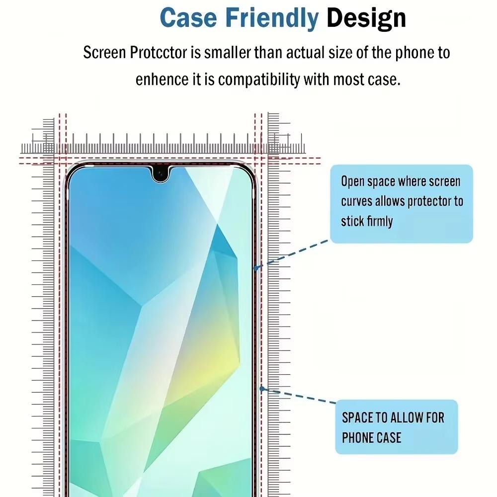 5 Stück Klares HD Gehärtetes Glas Für Samsung Galaxy A54 A55 A56 A53 A52S A17 A16 A26 A15 A14 A34 A33 A32 A71 A73 S25 S24 S23 FE S22 S21 Displayschutz