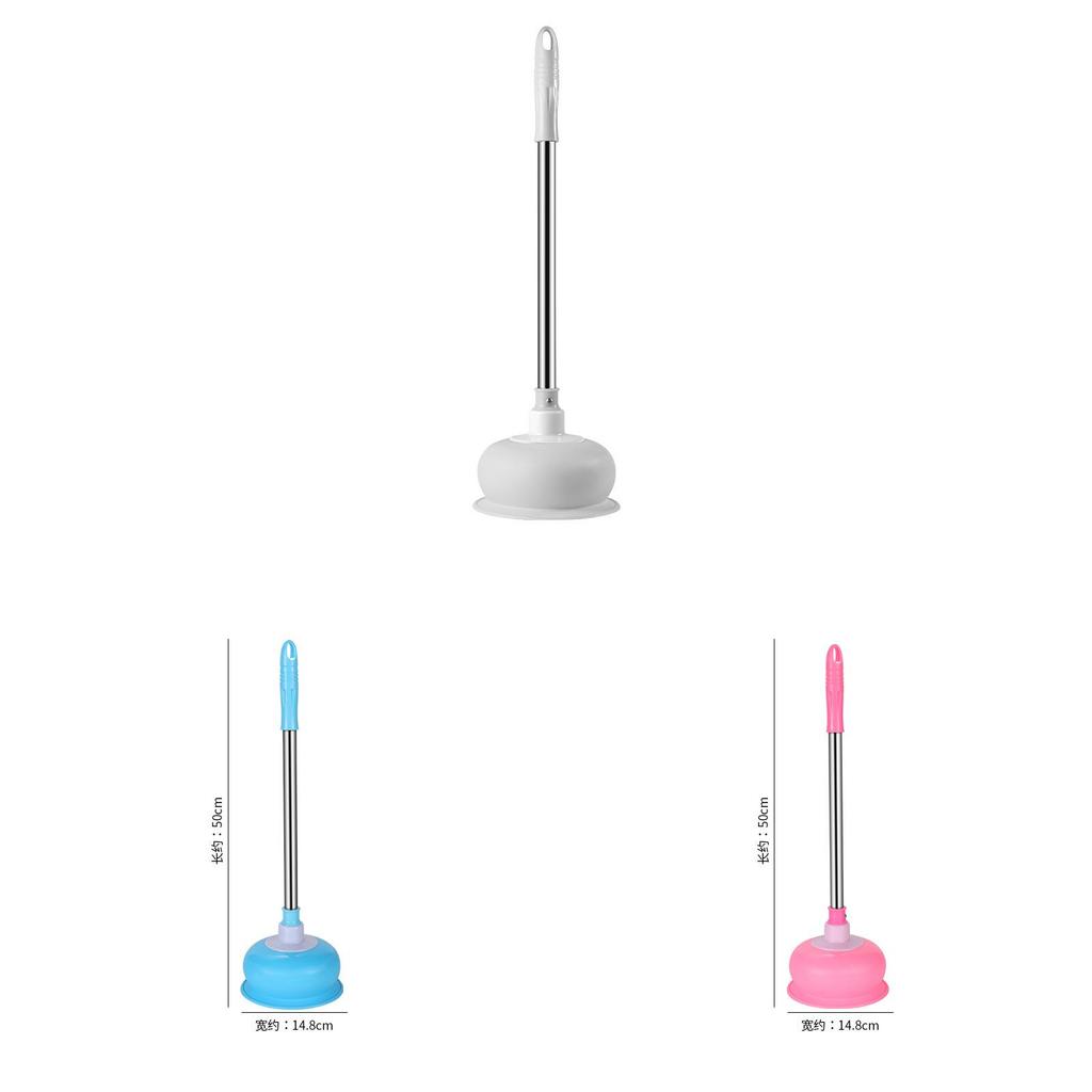 Pvc Toilet Plunger With Ergonomic Handle For Bathroom Drain Clogs And Kitchen Blockages