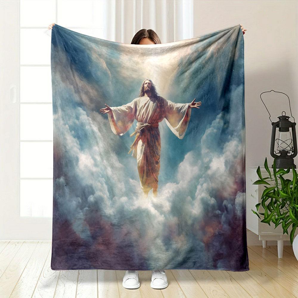 "Heavenly Ascension Art Blanket" Print Blanket Soft and Cozy Perfect for the Living Room Bed Sofa or a Nap,gift