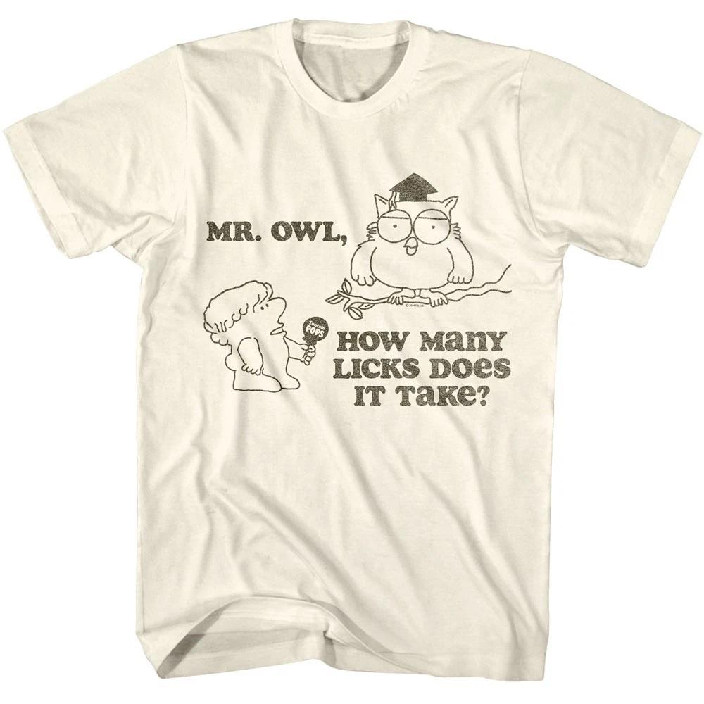 Tootsie Roll How Many Licks Mr Owl Men s T Shirt XL