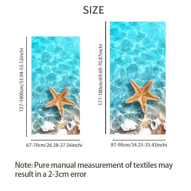 1 Simple And Stylish Animal-Themed Beach Towel, Made Of Microfiber, Quick-Drying And Water-Absorbent, Large Size Beach Towel