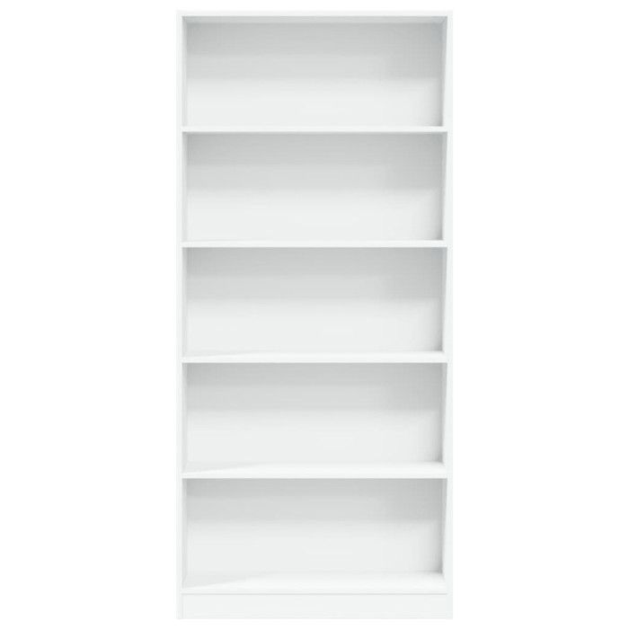 VidaXL Bookcase White 80x24x176 Cm Engineered Wood, Bookshelf, Book Holder, Book Support, Cabinet of 857853