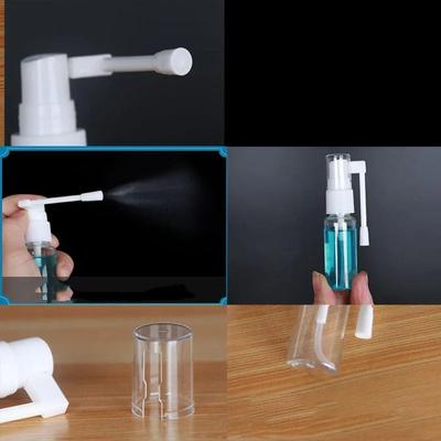 5PCS High Quality PET Nose Water Sprayer Roatation Empty Bottle Oral Medicine Spray Bottle Transparent Rotatable