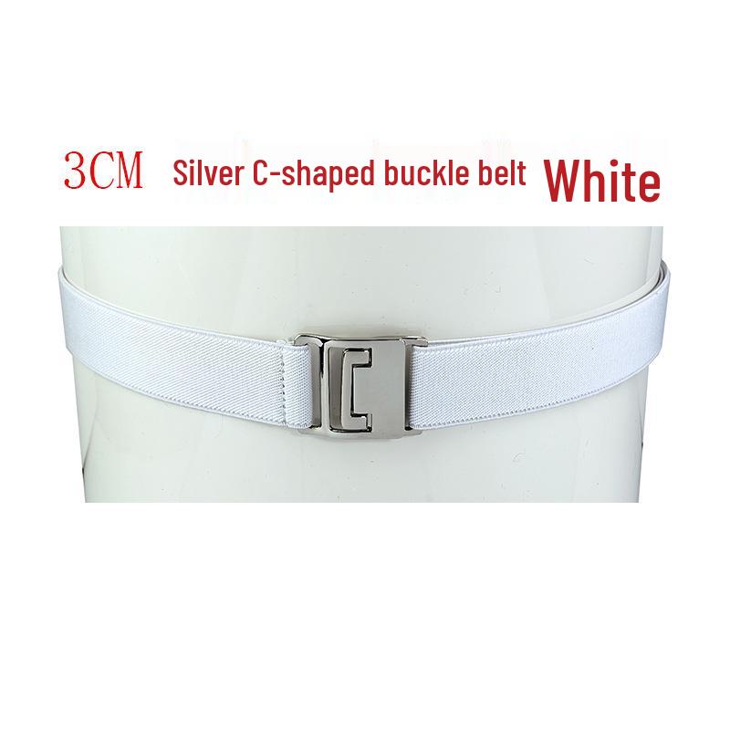 3cm Unisex Elastischer Bund Gürtel: Bequemes, nicht einschneidendes Gummiband für Hemden, Röcke und Oberbekleidung