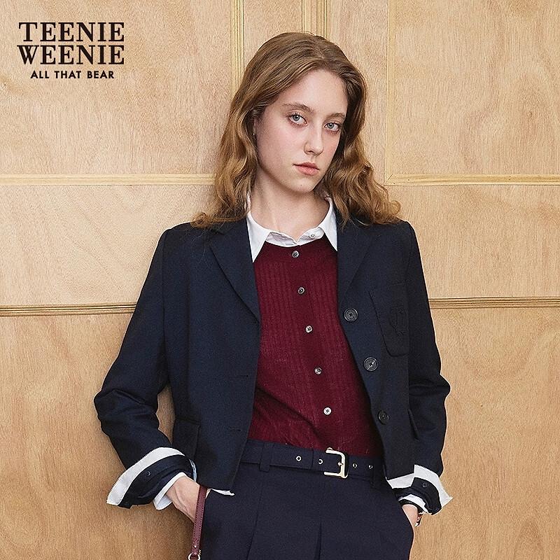 

Teenie Weenie Women s Asymmetrical Short Blazer L