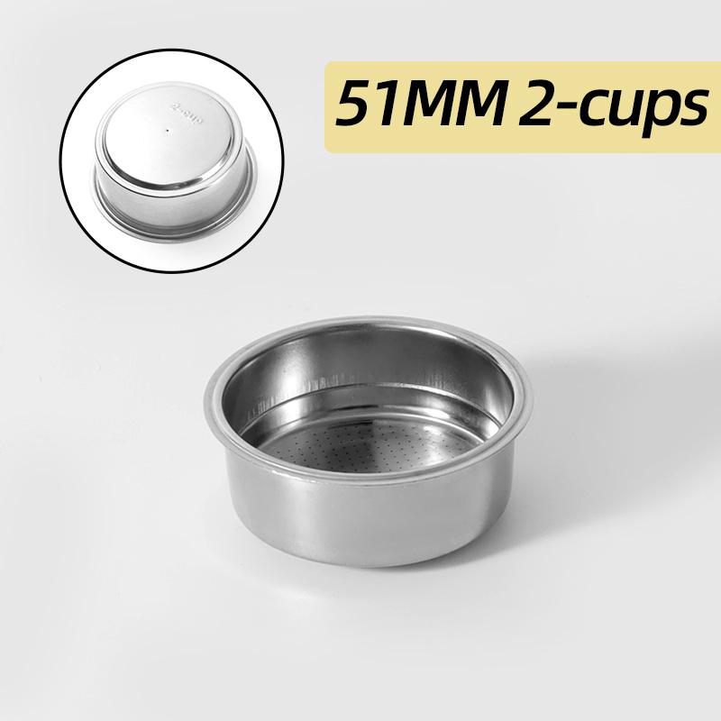 51Mm Coffee Filtration Basket Spare Stainless Steel For Delonghi Bottomless Portafilter Espresso Good Accessories Barista Tool