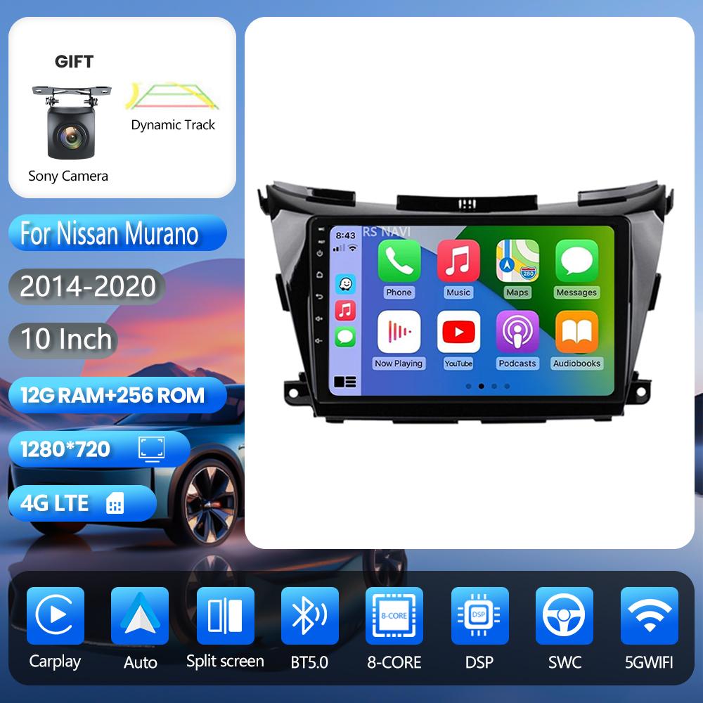 Android 16 pour Nissan Murano 3 Z52 2014 - 2020, autoradio multimédia avec Carplay, lecteur vidéo, Plug and Play, Snapdragon sans fil